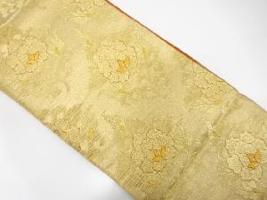 アンティーク　花更紗模様織り出し袋帯(材料)